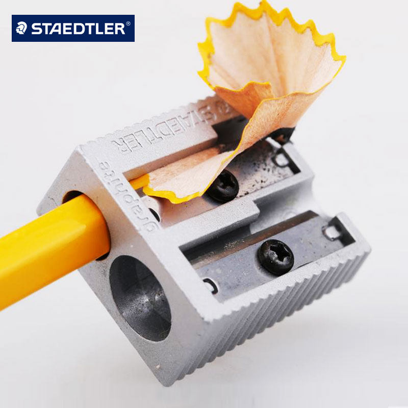 독일 STAEDTLER 올메탈 연필깎이 이중 구멍 연필깎이 컬러 리드 연필깎이 연필깎이
