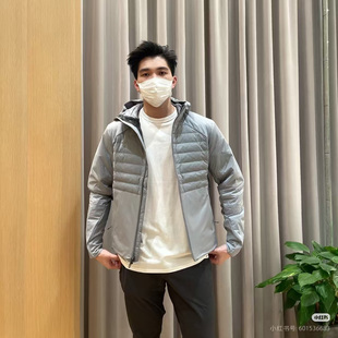 现货 lululemon Down for It All Hoodie Jacket男士薄连帽羽绒服