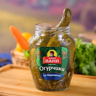 俄罗斯原装 进口瓦尼亚老爹酸黄瓜酸爽680克