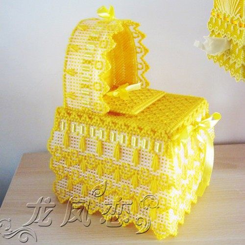 立体绣3D十字绣新款客厅卷纸巾盒卷纸盒婴儿车B12制作材料