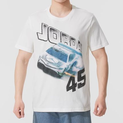 2025夏新款耐克男装圆领短袖T恤 AJ纯棉透气运动休闲篮球服IB7352