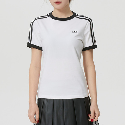 2026新款 阿迪达斯三叶草女装纯棉透气圆领短袖T恤 KD3684 KD3683