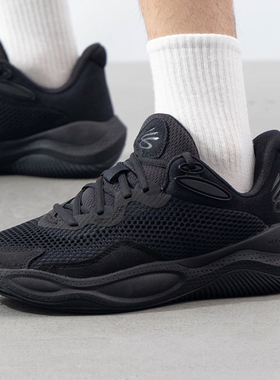 正品安德玛男鞋 CURRY Splash 24 库里低帮网面透气篮球鞋3028193