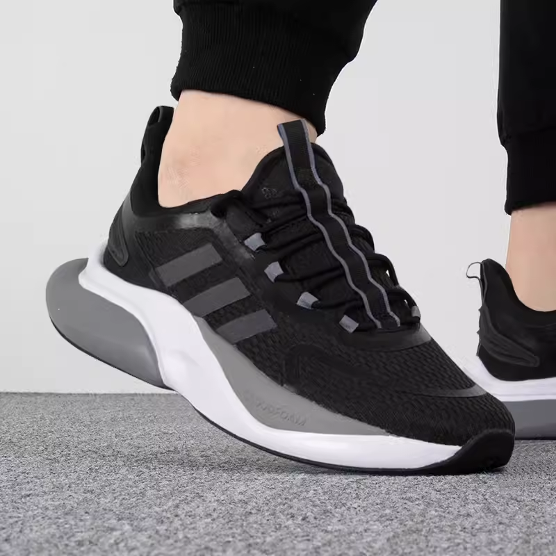 正品阿迪达斯男鞋AlphaBounce +阿尔法轻便缓震跑鞋HP6144 HP6142