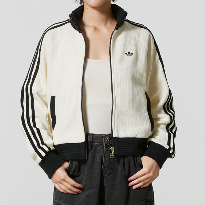 2025新款 阿迪达斯三叶草女装休闲外套 COLOR JKT 修身夹克JN0724