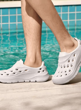 2024夏季新款斯凯奇男鞋 户外运动涉水鞋沙滩鞋休闲洞洞鞋 243240