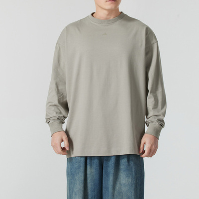 2025新款阿迪达斯男装 ADI BB LS TEE 宽松休闲圆领长袖T恤JD6130