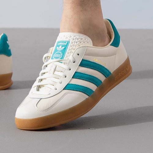 正品阿迪达斯三叶草男女鞋GAZELLE INDOOR 复古T头鞋德训鞋JI2583