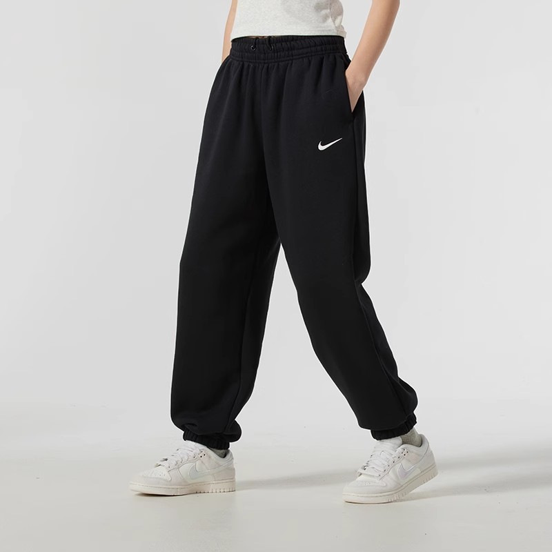 2024冬季新款NIKE耐克女裤加绒加厚保暖运动裤宽松休闲长裤FZ5997