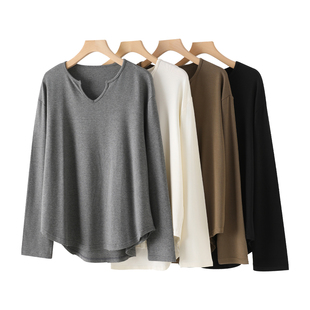 水滴领宽松T恤c05c90 恩佳专享