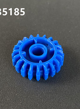 适用积木6224999 国产积木科技零配散件35185蓝色 20齿轮 MOC补件