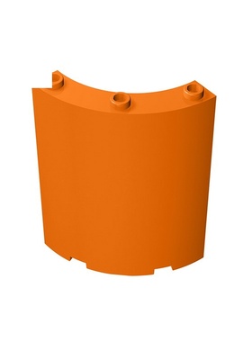 【50G起订】跨境MOC国产兼容积木46361积木4x4x6弧形墙壁板30562