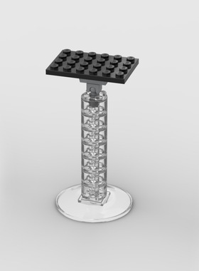 MOC积木兼容积木 87743 汽车支架 赛车8格车模型汽车组装摆件