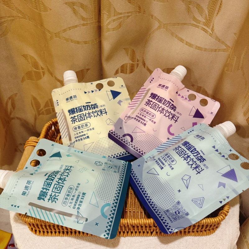 果遇茶爆摇奶茶阿萨姆四季春蜜香烤香奶茶53g冲泡手摇解馋网红