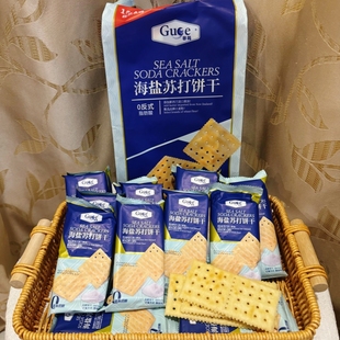 谷鸽GUGE海盐苏打饼干无糖0蔗糖袋装 506g老人儿童早餐下午茶零食