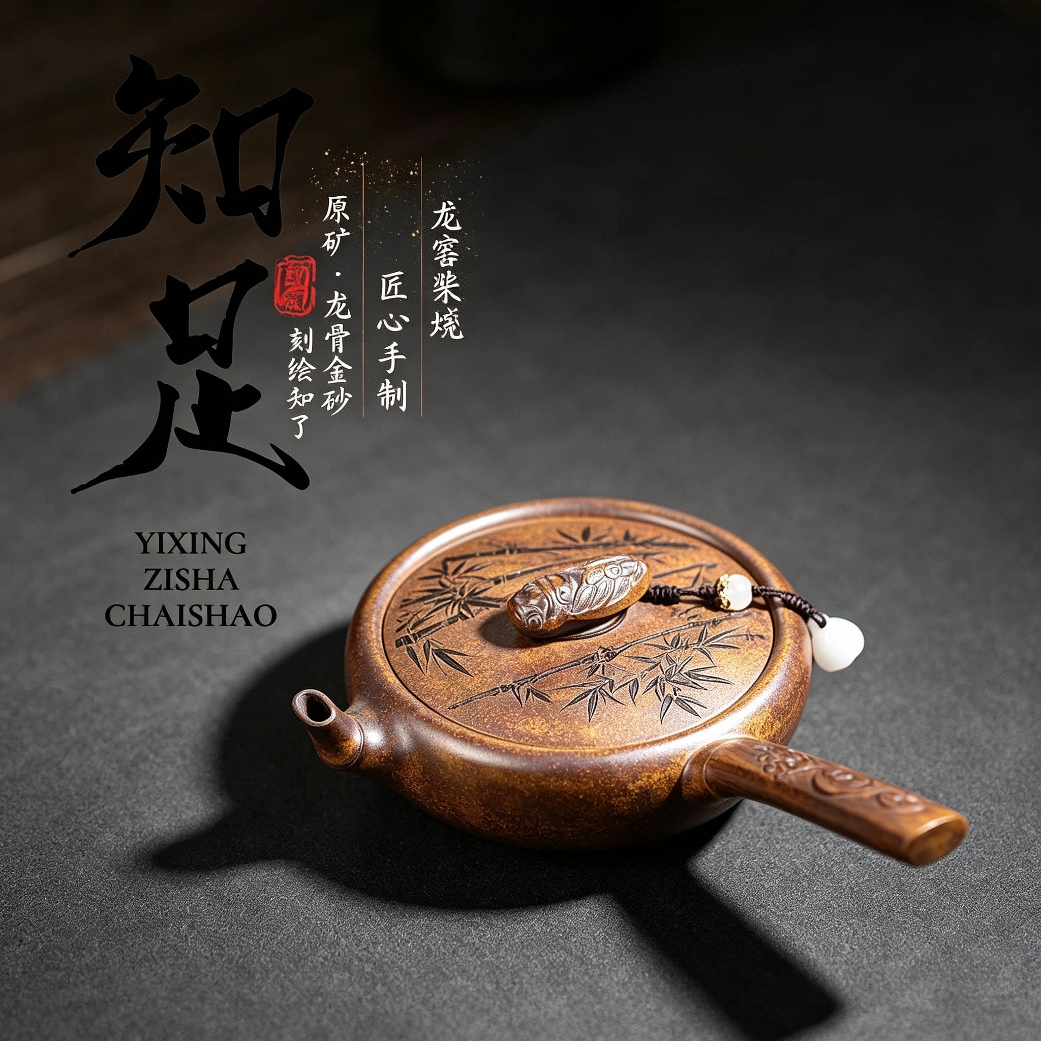 宜兴纯手工紫砂壶原矿龙骨金砂知足唐羽180cc小品手把泡茶壶茶具