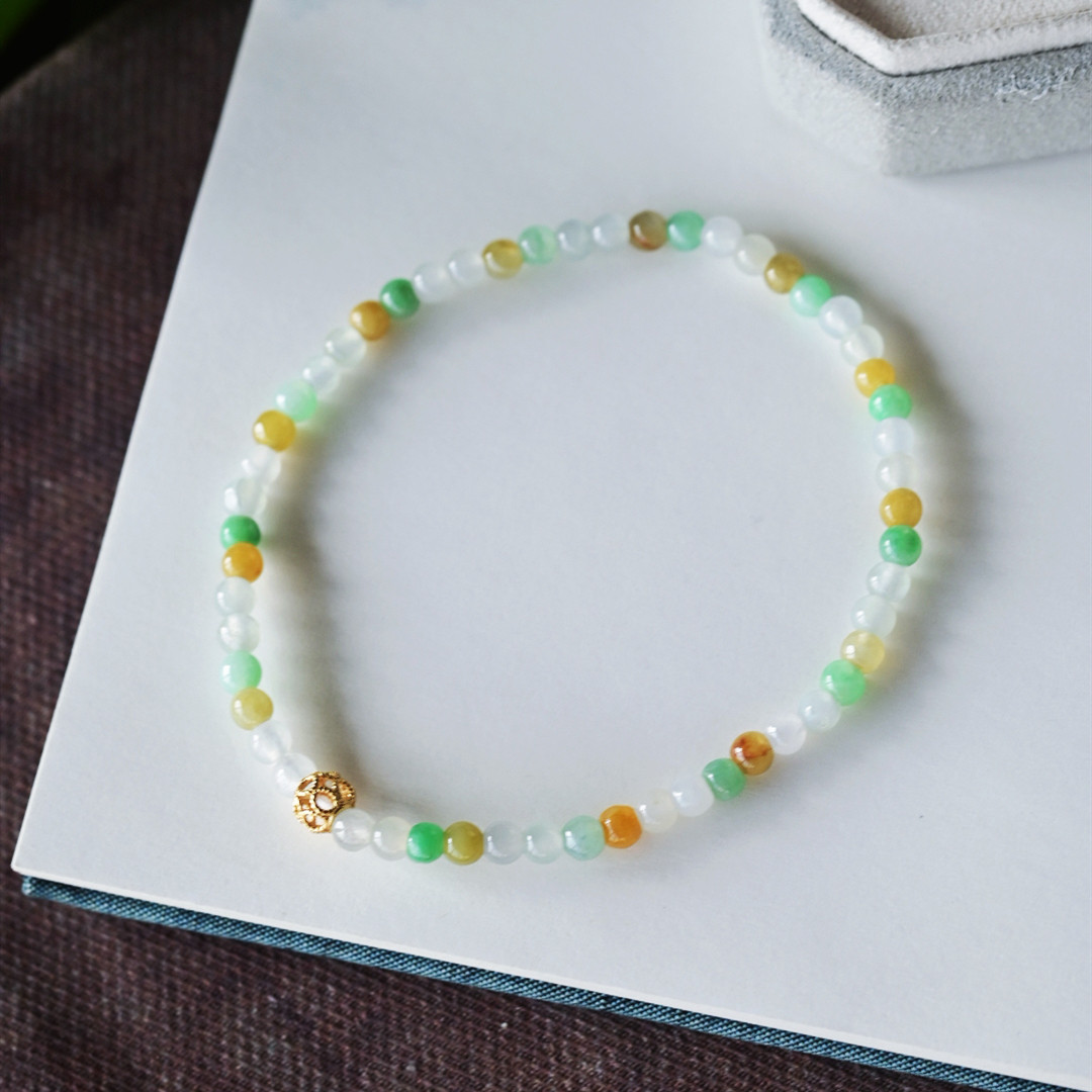 一斤钻戒 一物一图 天然缅甸A货翡翠手串 925银 单戴叠戴都好看的,珠宝/钻石/翡翠,手链/手串,淘宝优惠券,粉丝福利购,淘宝优惠卷