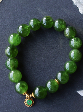 一斤钻戒天然原矿绿碧玺手串