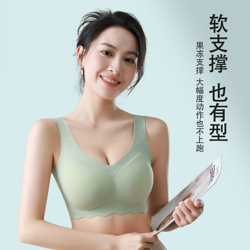 【大码背心1908】无痕无钢圈聚拢收副乳大码调整型运动内衣女文胸