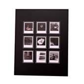 宝丽来go拍立得SQ照片mini铝合金九宫格wide黑色小红书配卡纸装 裱