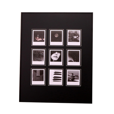宝丽来卡纸九宫格铝合金黑色相框