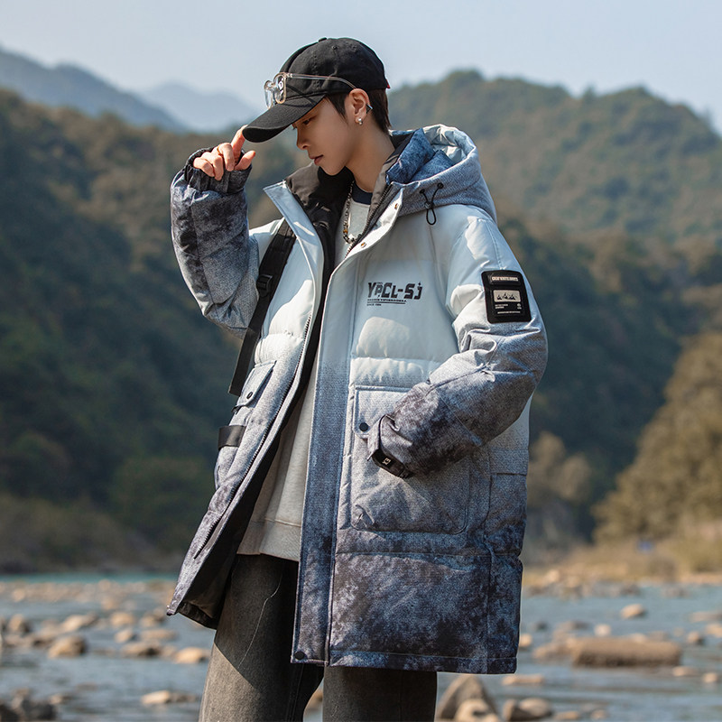 冬季青少年棉衣外套男生初中生棉服中长新款大童加厚棉袄上衣潮牌,男装,棉衣,淘宝优惠券,粉丝福利购,淘宝优惠卷