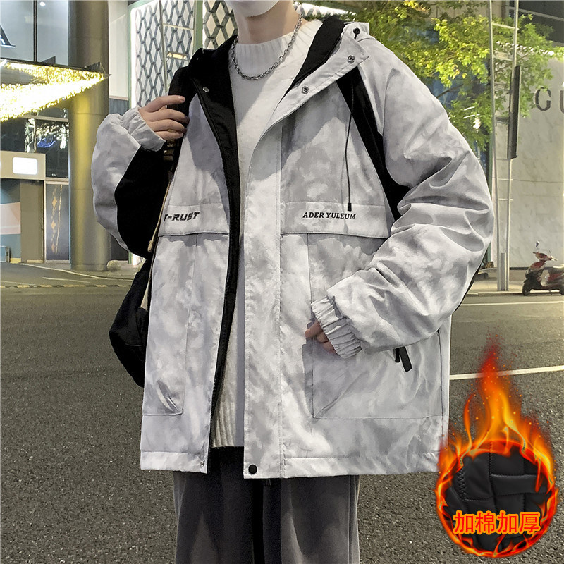 外套男孩秋冬季新款初高中学生加棉加厚棒球服夹克青少年大童潮牌