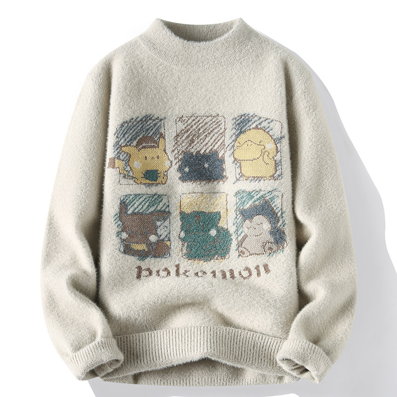 秋冬款加厚男孩毛衣上衣服打底衫