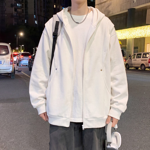 不起球不褪色夹克宽松帅气男生潮