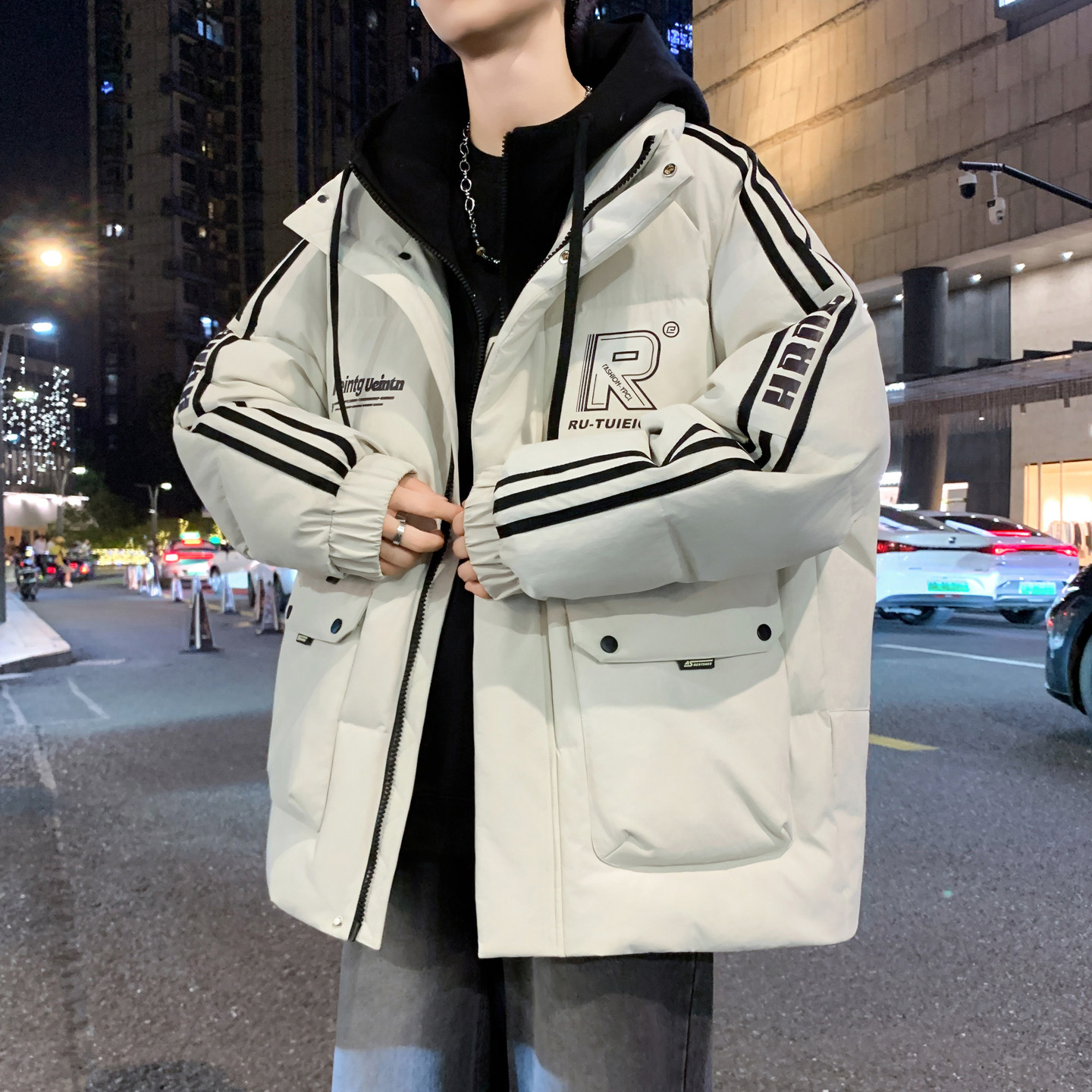 外套男孩冬季新款初高中学生加厚保暖大童棉袄青少年羽绒棉衣服潮,男装,棉衣,淘宝优惠券,粉丝福利购,淘宝优惠卷