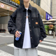夹克初高中学生男装 青少年牛仔外套男生帅气衬衫 上衣潮 新款 春秋季