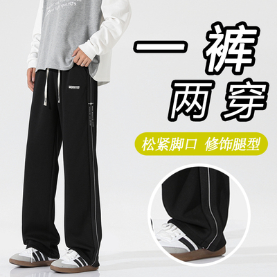 加绒加厚保暖长裤潮流宽松休闲裤