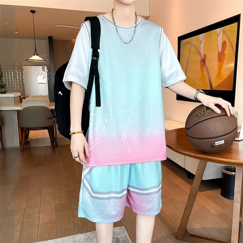 凉感青少年夏季篮球背心运动套装