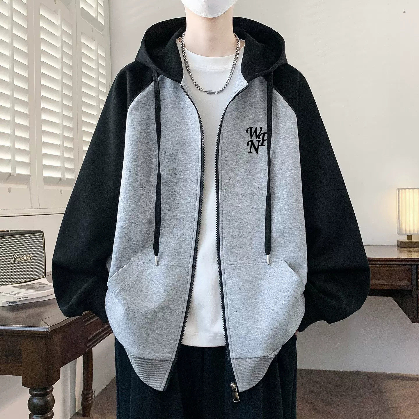 棒球服男装春秋季新款青少年学生大童美式夹克外套男士上衣服潮流