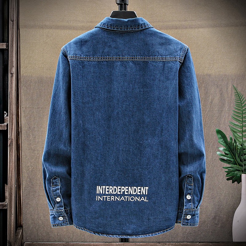 春秋款青少年牛仔外套上衣简约