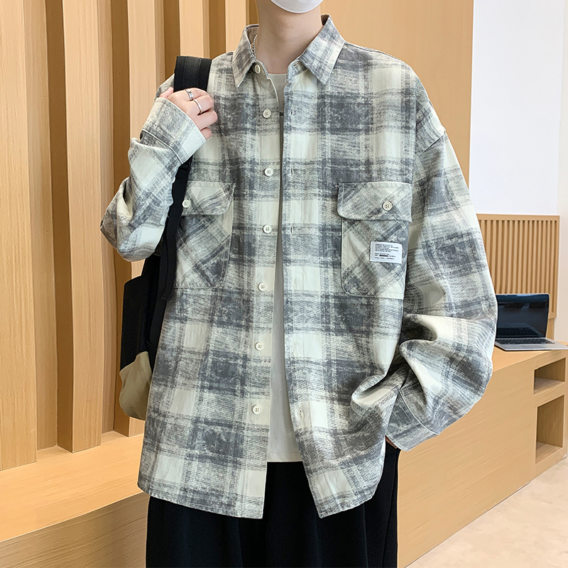 不起球不褪色夹克宽松帅气男生潮