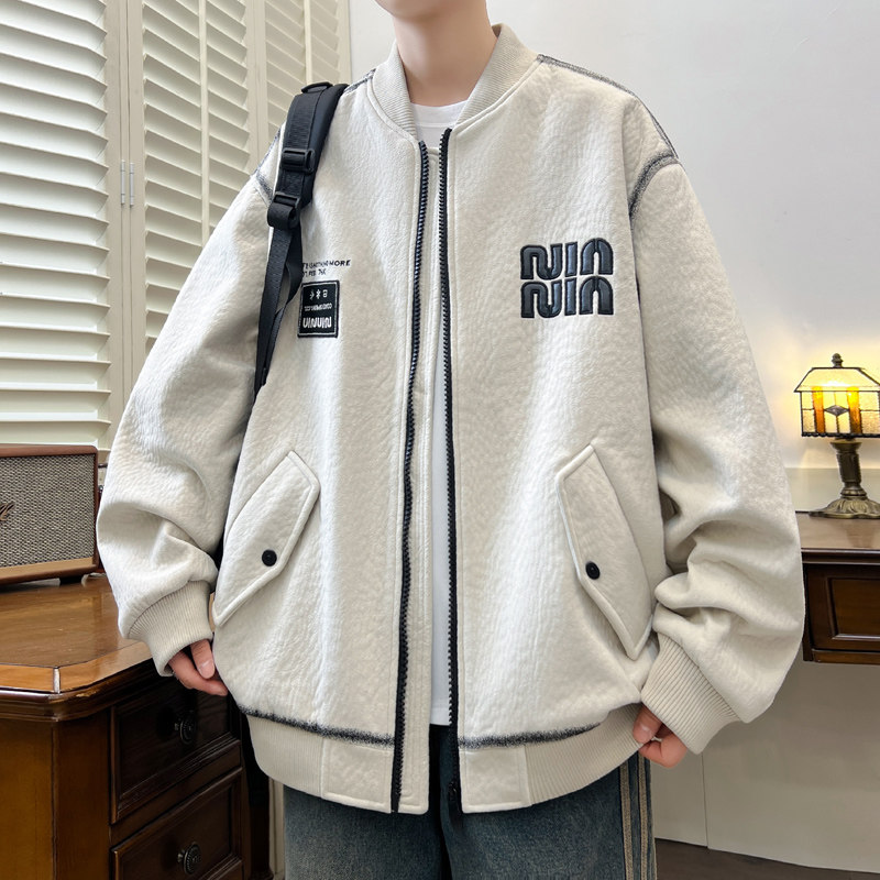 棒球服外套男生春秋季新款青少年潮流大童初高中学生夹克男装上衣