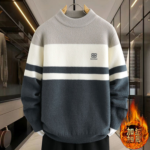 加厚保暖毛衣宽松潮流男生针织衫