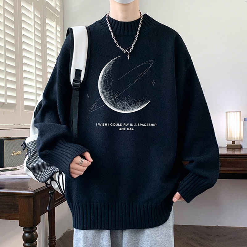 圆领毛衣男孩秋冬季潮牌新款针织打底衫青少年大童加厚保暖男装士,男装,针织衫/毛衣,淘宝优惠券,粉丝福利购,淘宝优惠卷