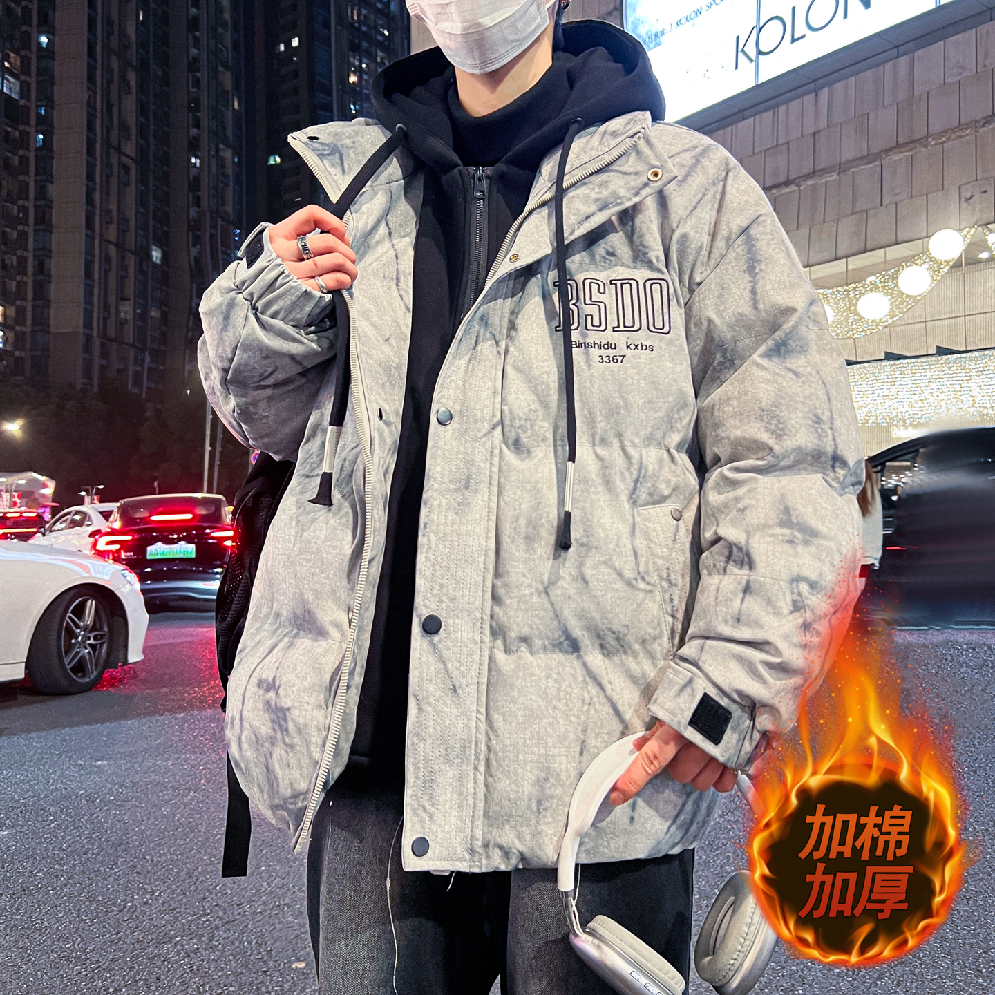 棉衣男生冬季新款保暖加厚外套青少年大童初高中学生防寒棉服男装,男装,棉衣,淘宝优惠券,粉丝福利购,淘宝优惠卷