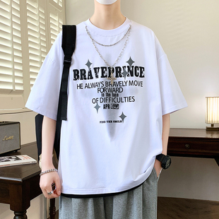 初高中学生12-15岁男孩短袖t恤13帅气夏装14大童纯棉半袖上衣服16