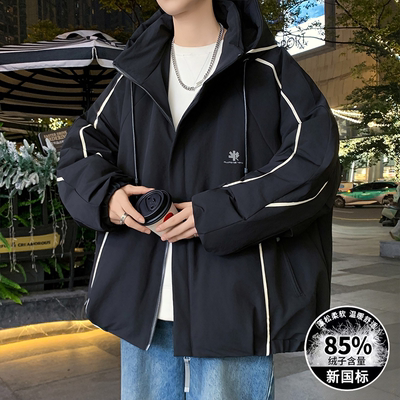 85鸭绒保暖羽绒服宽松加厚外套潮