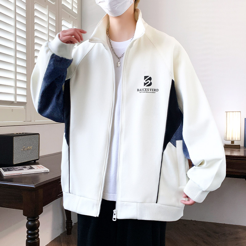 不起球不褪色夹克潮流宽松外套男