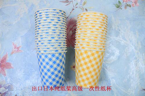 日本一次性40只彩色纸杯特价
