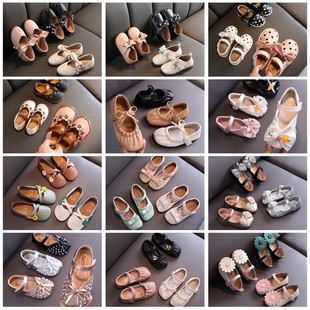 断码春秋季新款女童皮鞋公主单鞋防滑软底小童宝宝学步鞋儿童凉鞋