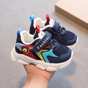 1-6岁儿童运动鞋2025春秋季男童新款女宝宝透气网面小童机能鞋子3