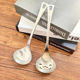 18/10不锈钢小汤勺小漏勺火锅勺子家用短柄汤粉螺狮粉麻辣烫汤勺