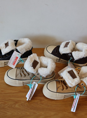 MISTERY 高帮厚底绒面毛毛鞋女2025冬季加绒保暖休闲板鞋东北棉鞋