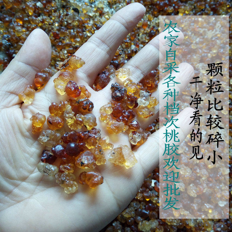 自采桃胶天然野生特级云南水蜜桃桃花泪桃浆桃脂桃凝500克包邮