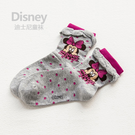 【亏清】正品Disney迪士尼儿童袜子男女童袜宝宝儿童中短袜中筒袜